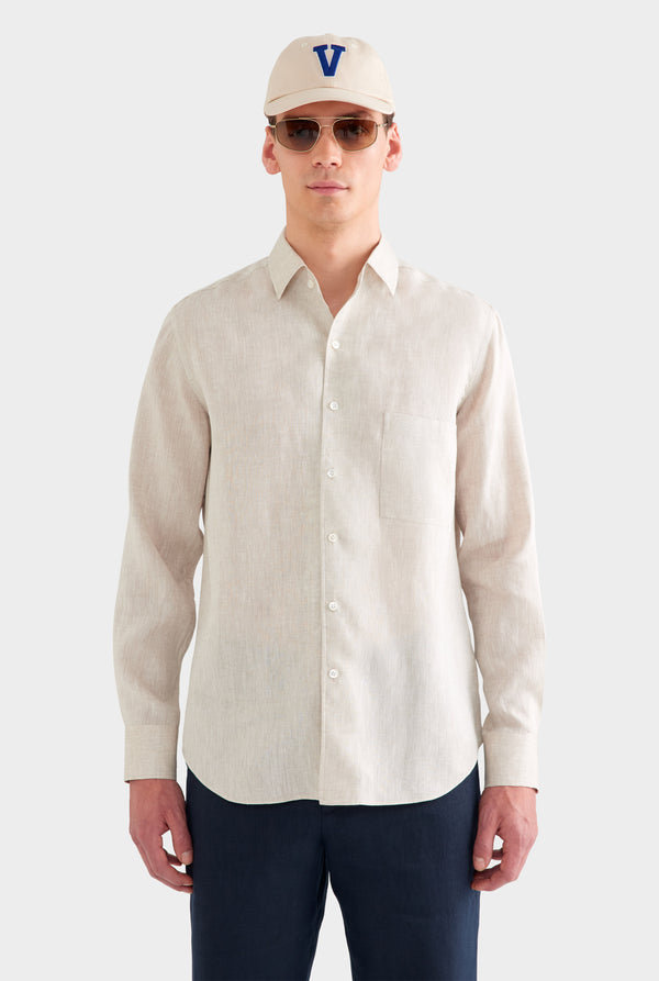 Relaxed Linen Shirt - Sand
