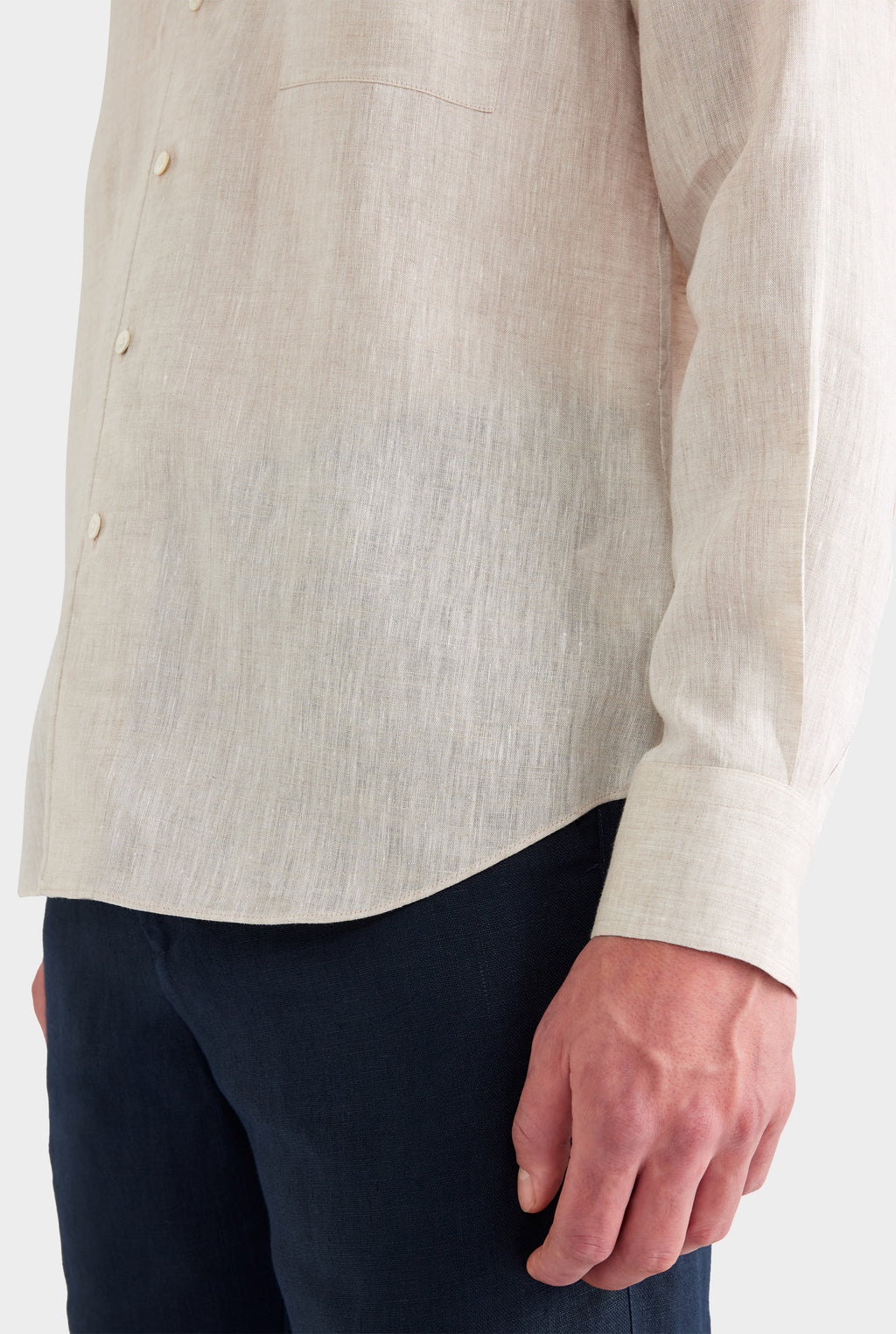 Relaxed Linen Shirt - Sand