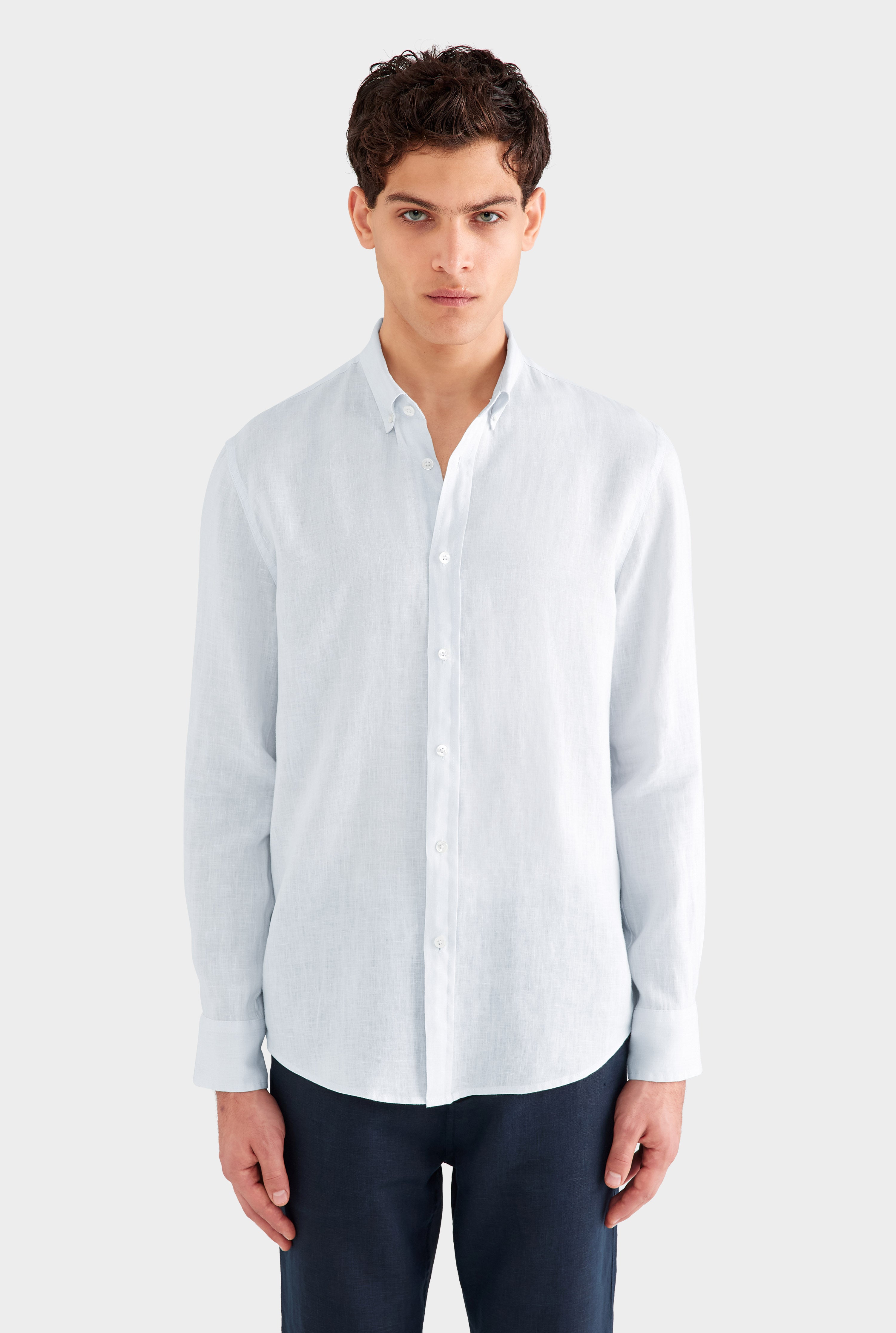 Linen Shirt - Light Blue