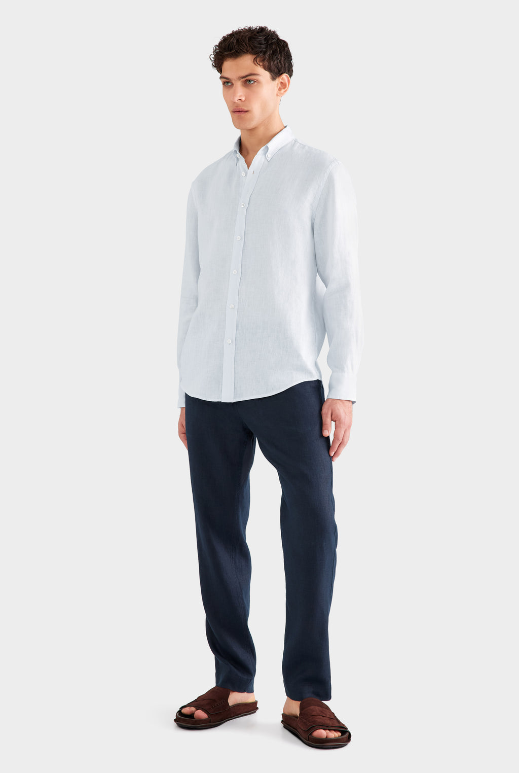 Linen Shirt - Light Blue