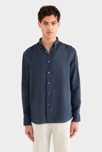 Linen Shirt - Navy