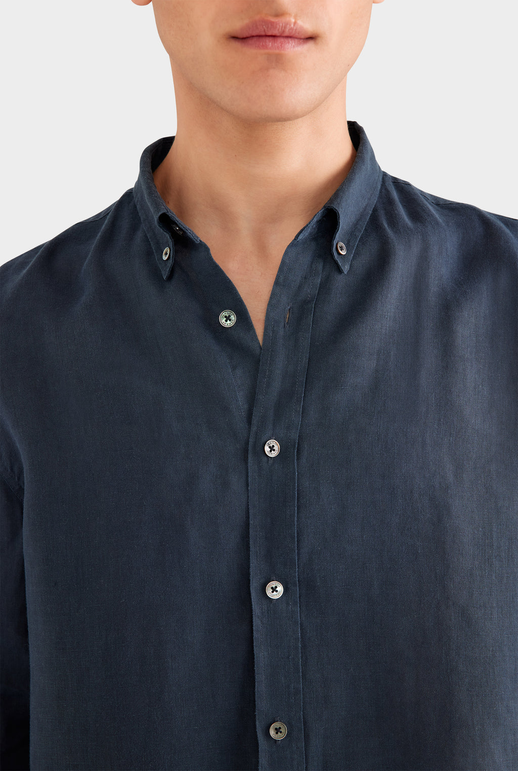Linen Shirt - Navy