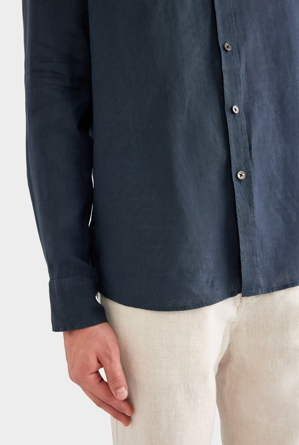 Linen Shirt - Navy