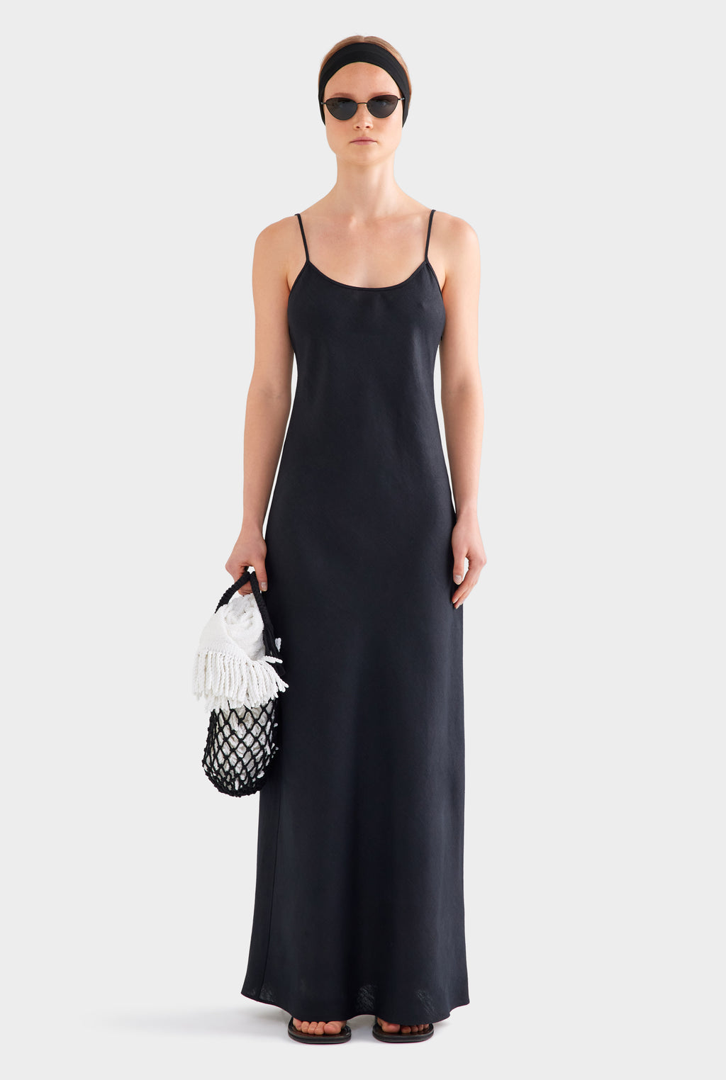 chinese dress ladies Linen Slip Dress
