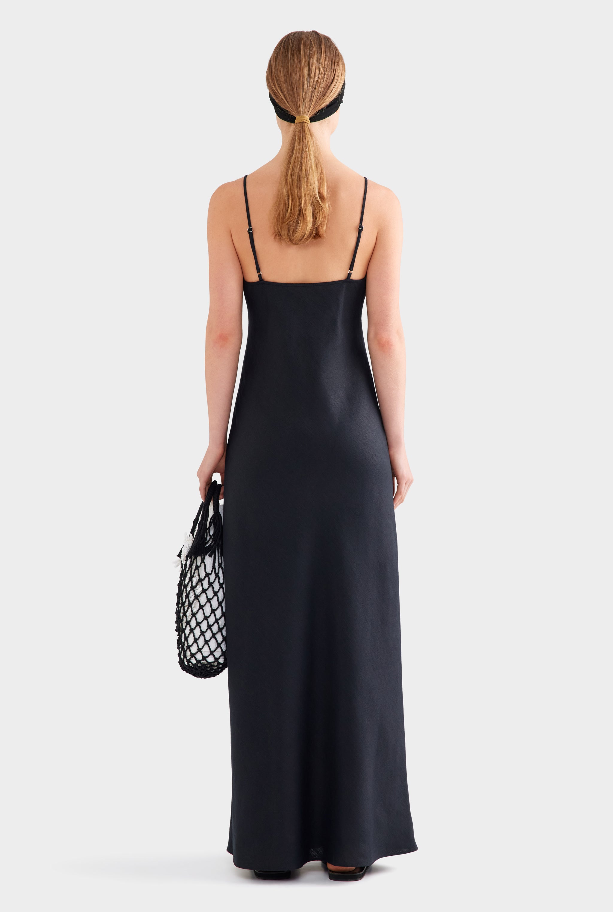 linen slip dress australia Sustainable 100% Linen Maxi Slip Dress Livia menique