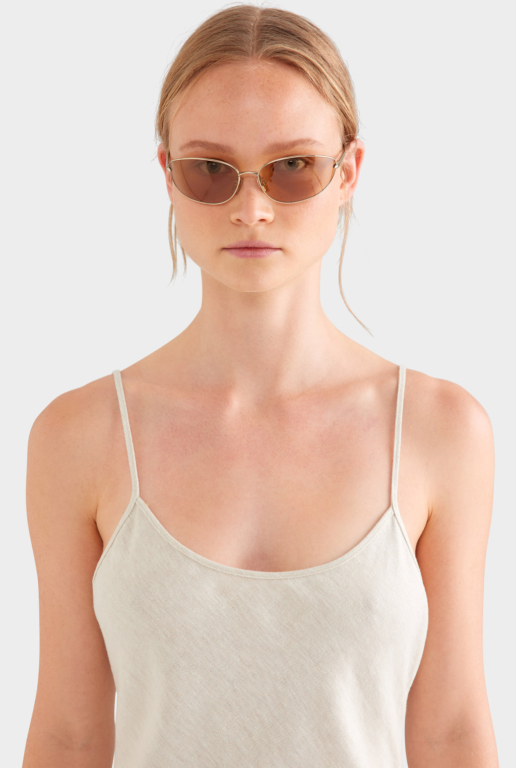 Linen Slip Dress - Sand VENROY Linen Slip Dress - Sand VENROY