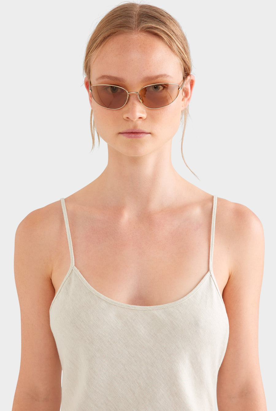Linen Slip Dress - Sand