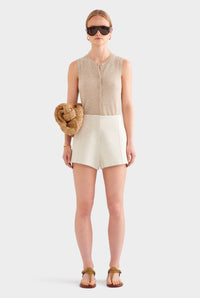 Tailored Linen Short - Sand