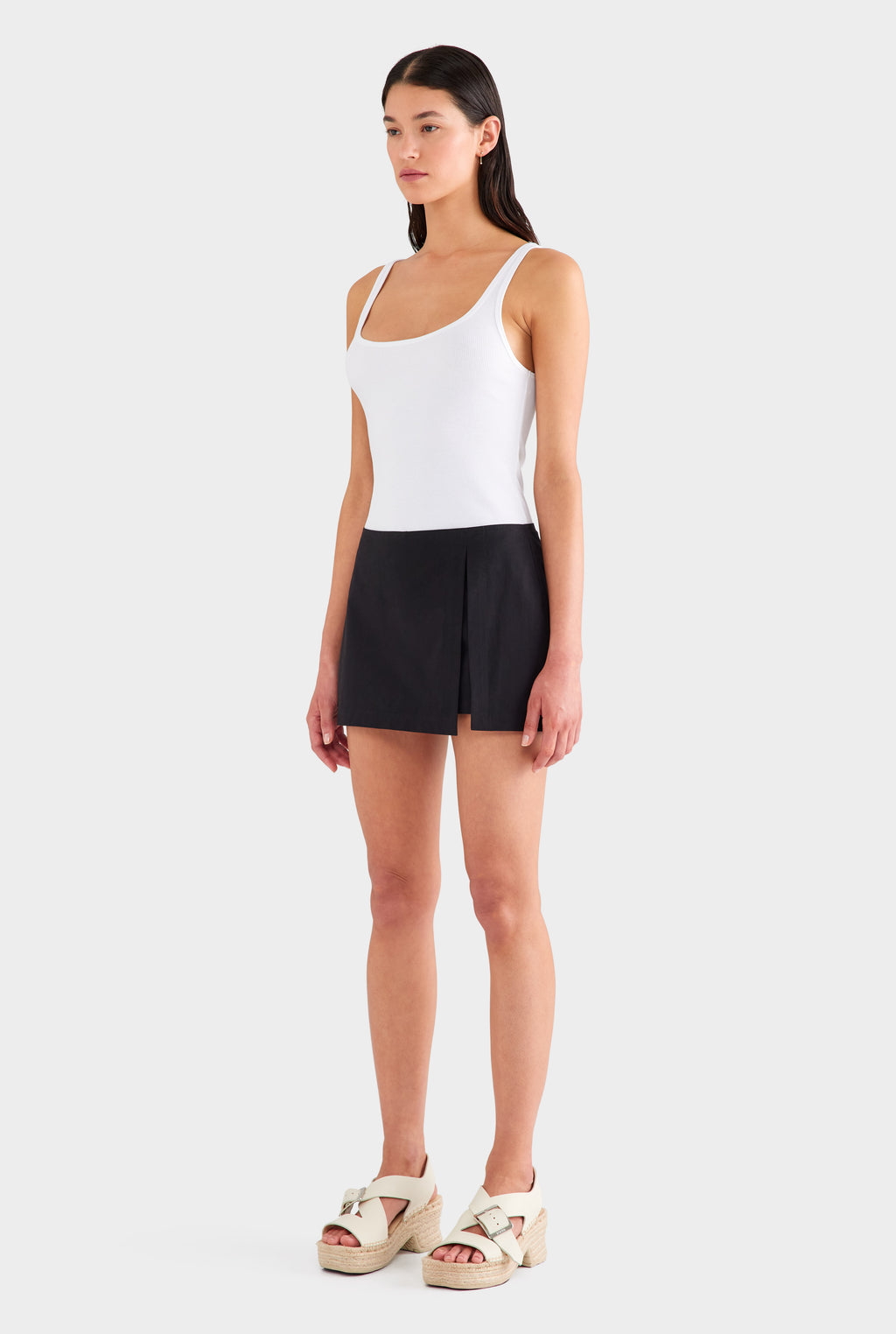 Cotton Skort - Black