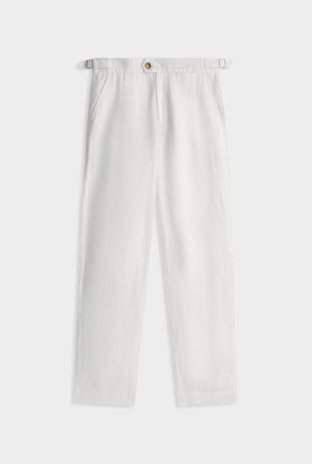 Side Tab Trouser - White