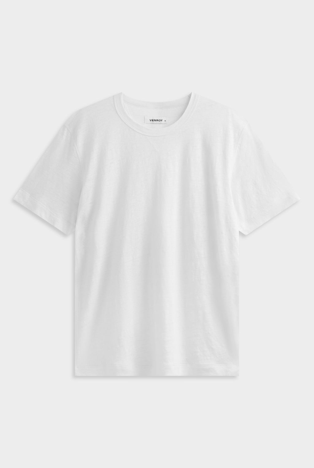 Coverstitch Linen T-Shirt - White