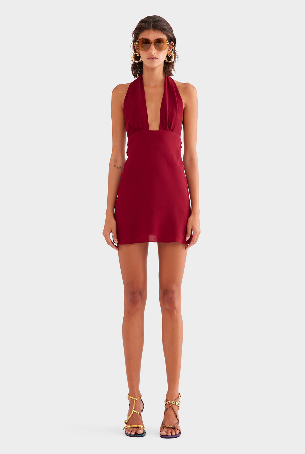 strapless open back dress Satin Criss Cross Open Back Mini Dress – KCoutureBoutique