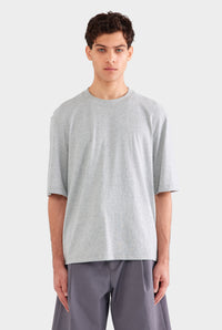Oversized Cotton T Shirt - Grey Marl Lily