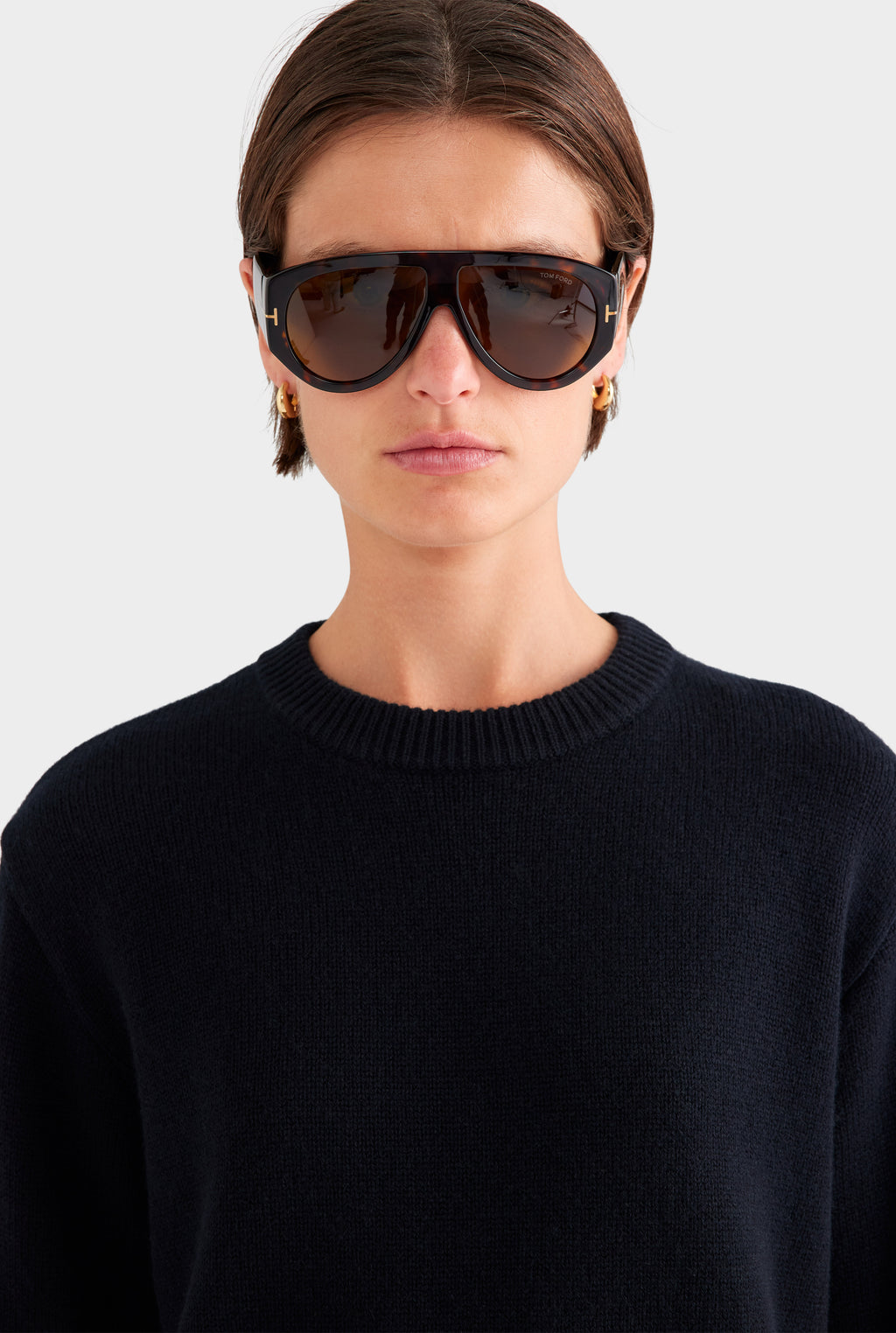 Oversized Wool Cashmere Sweater - Black