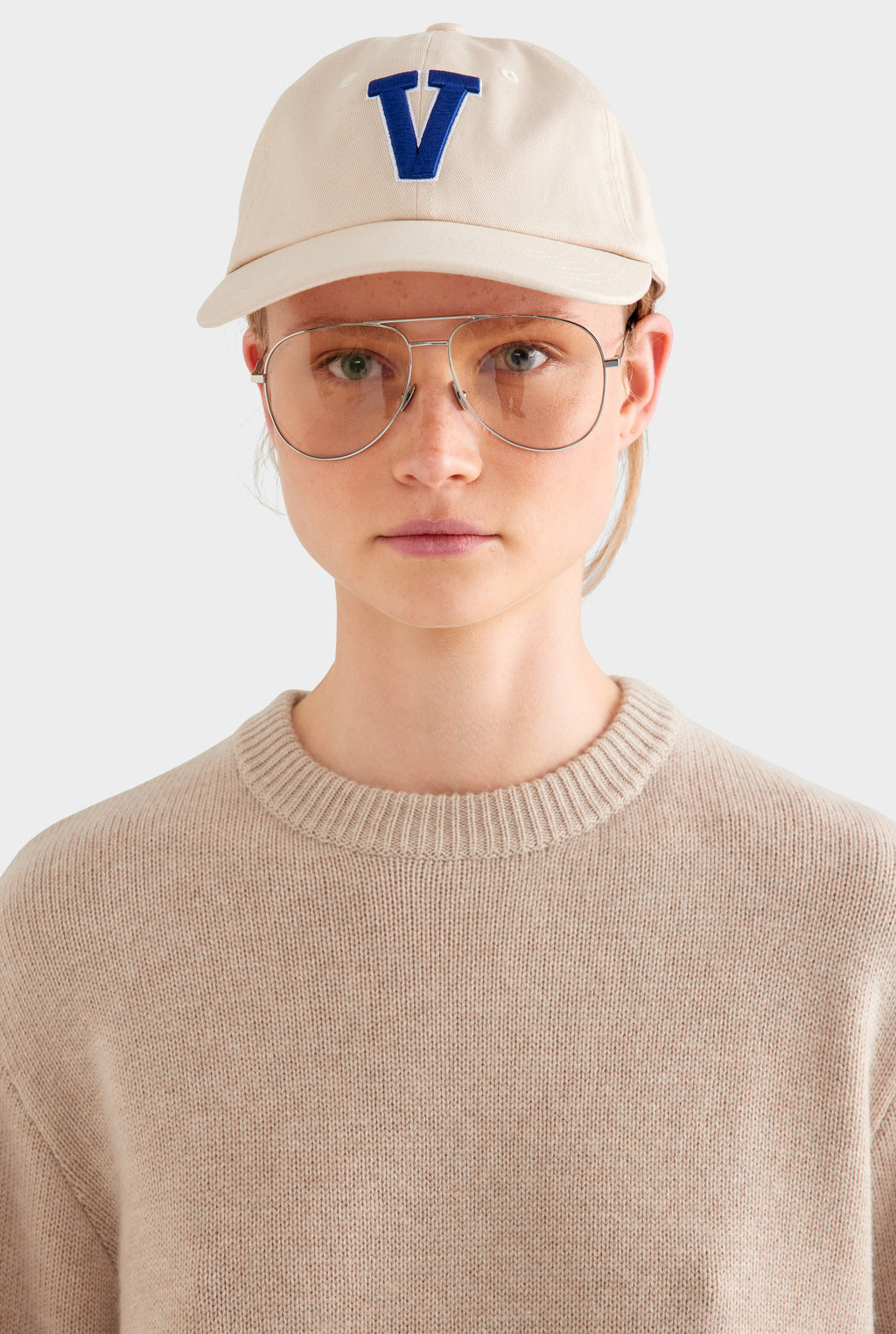 Oversized Wool Cashmere Sweater - Sand Marl