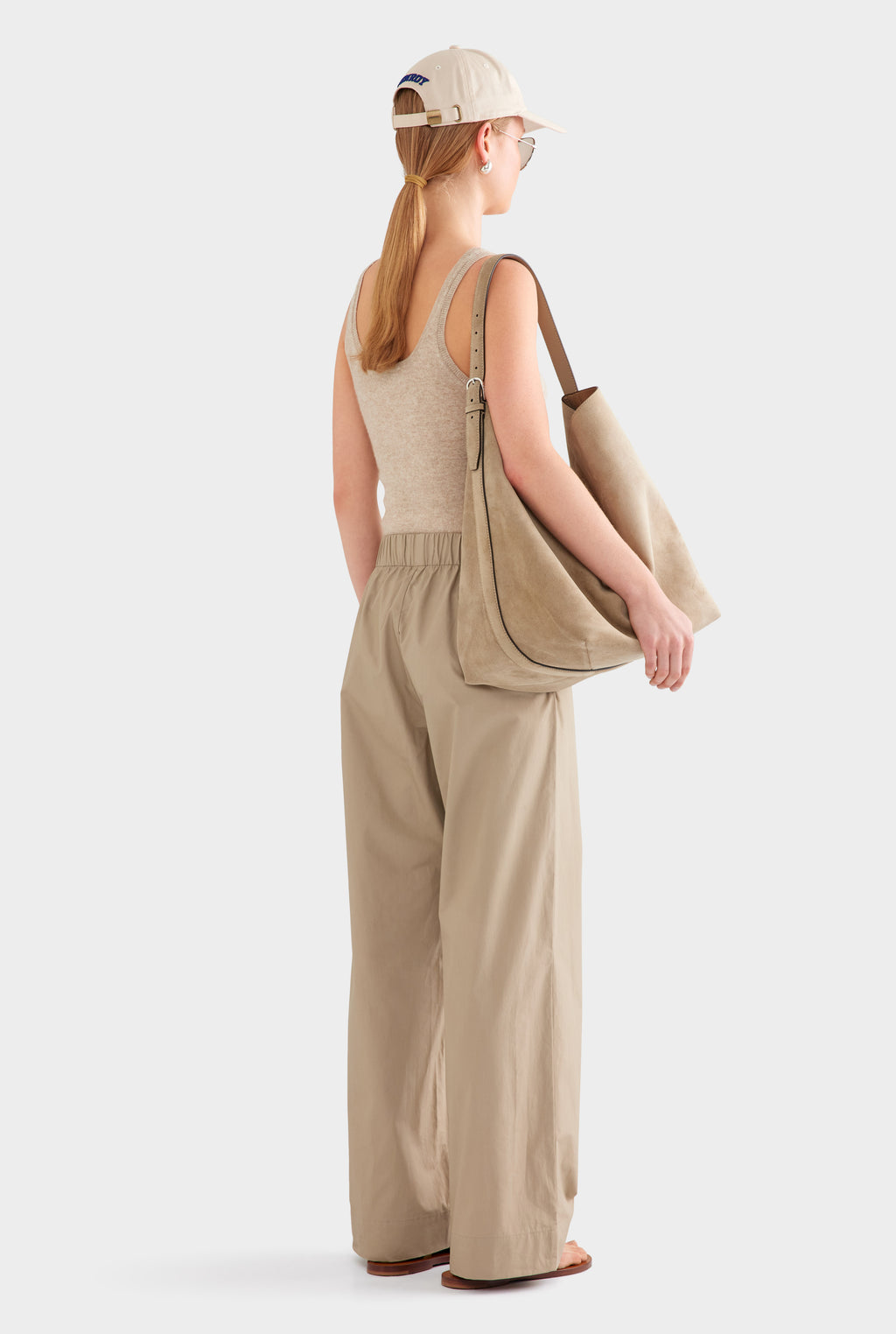 Heavy Cotton Poplin Pant - Pebble