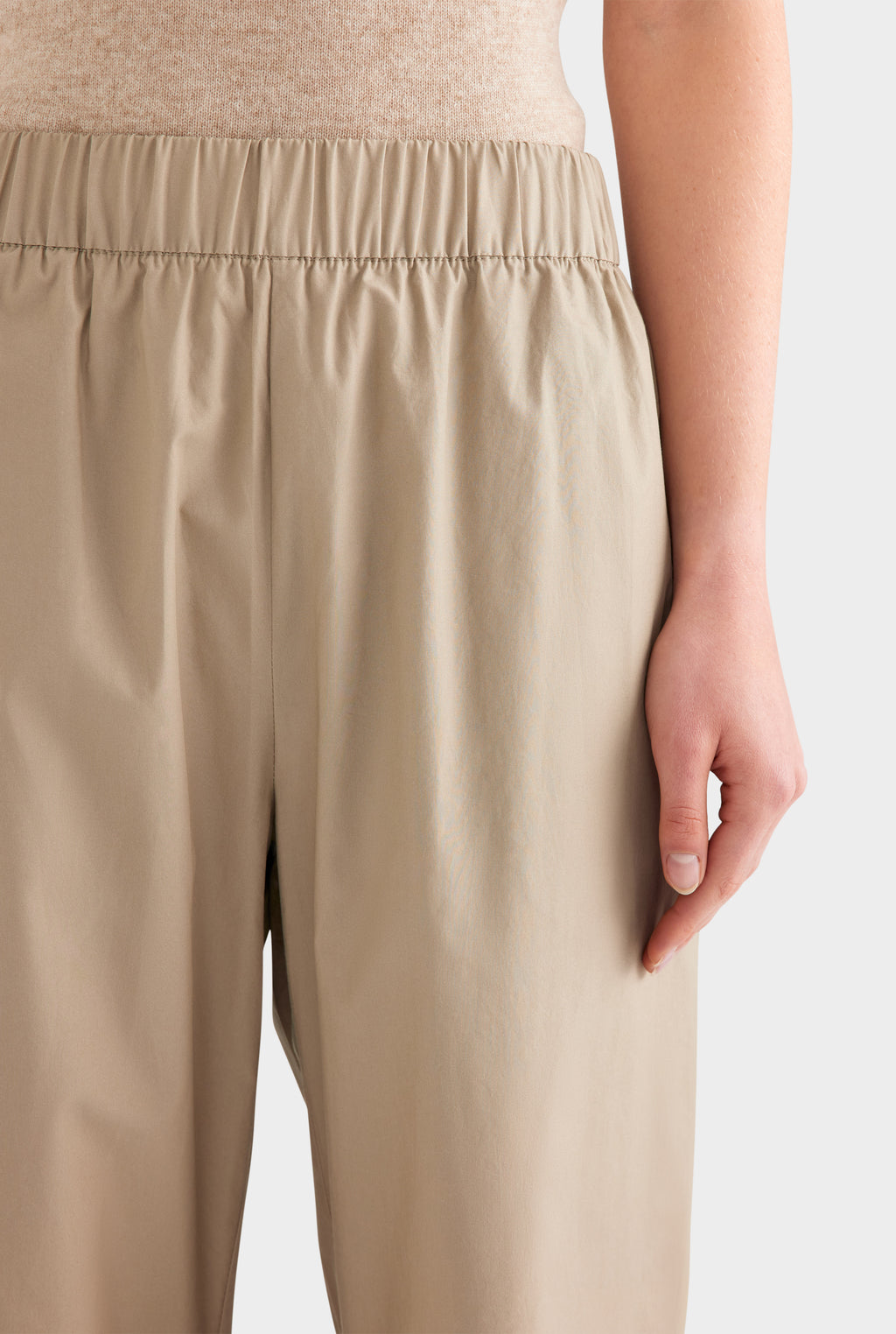 Heavy Cotton Poplin Pant - Pebble
