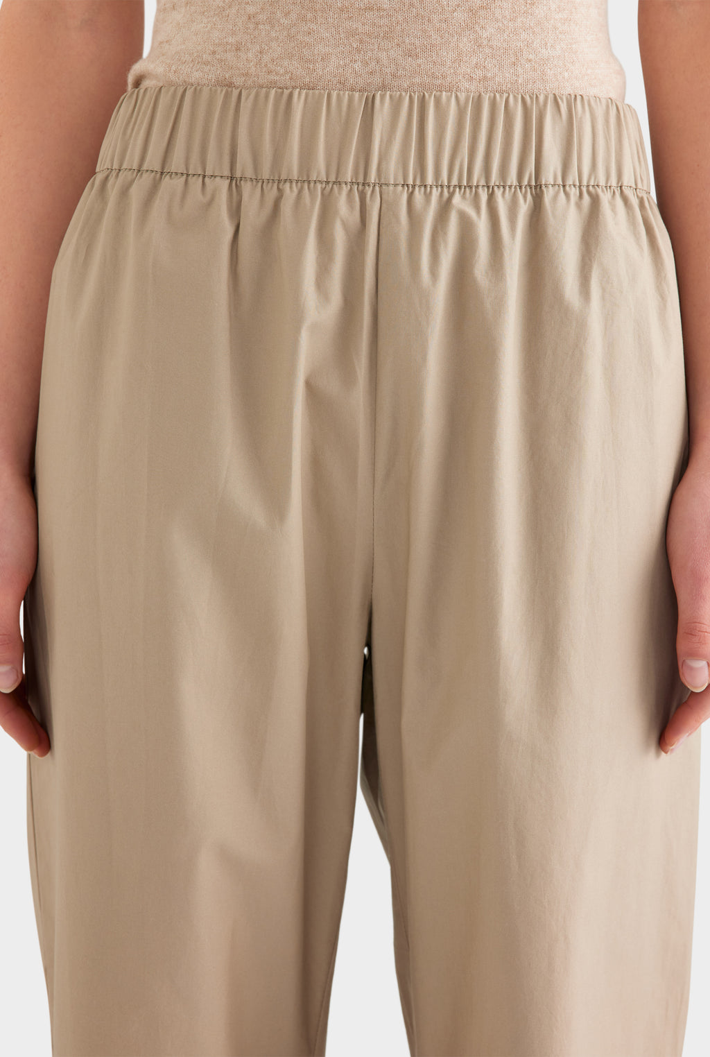 Heavy Cotton Poplin Pant - Pebble