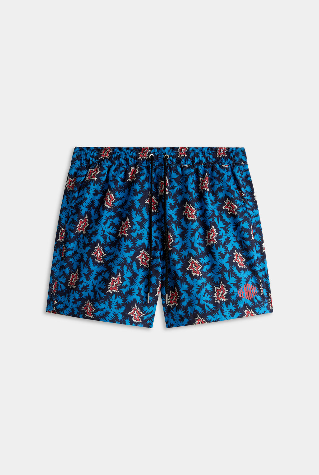 Printed Swim Short - Blue/Red BAM
