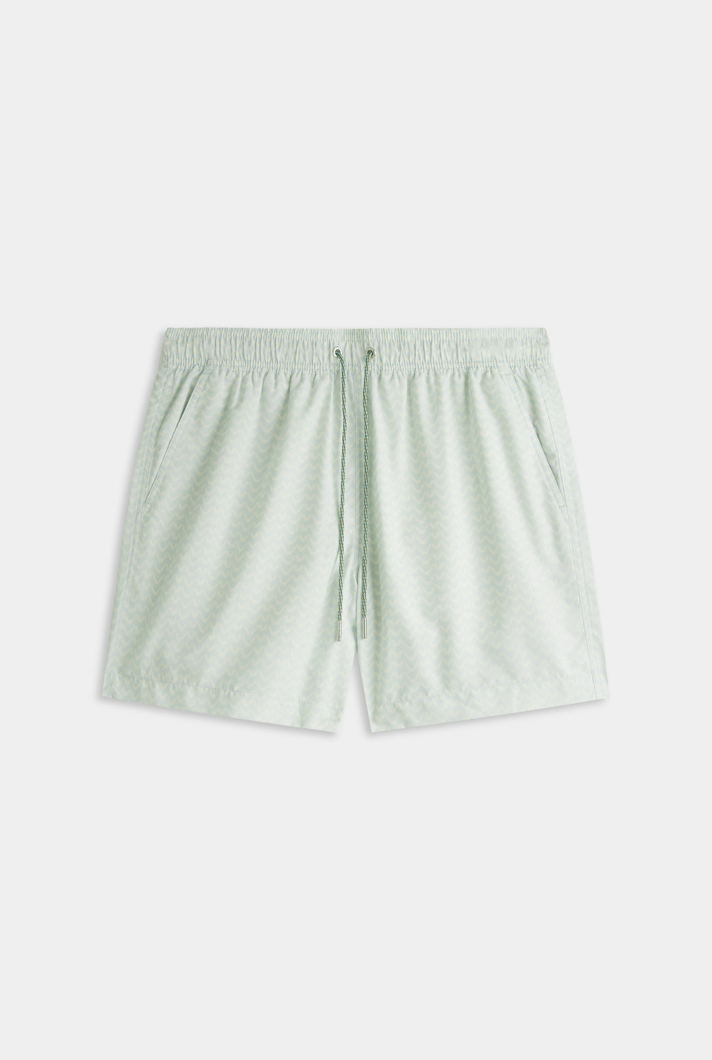 Printed Swim Short - Pale Aqua/Cream V Monogram