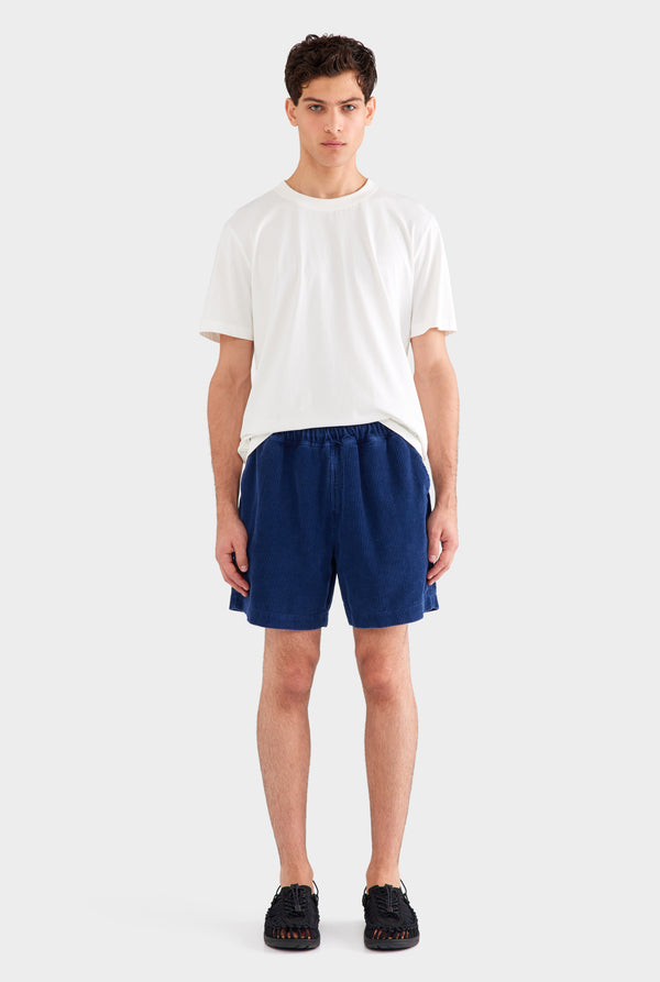 Relaxed Corduroy Short - Washed Navy