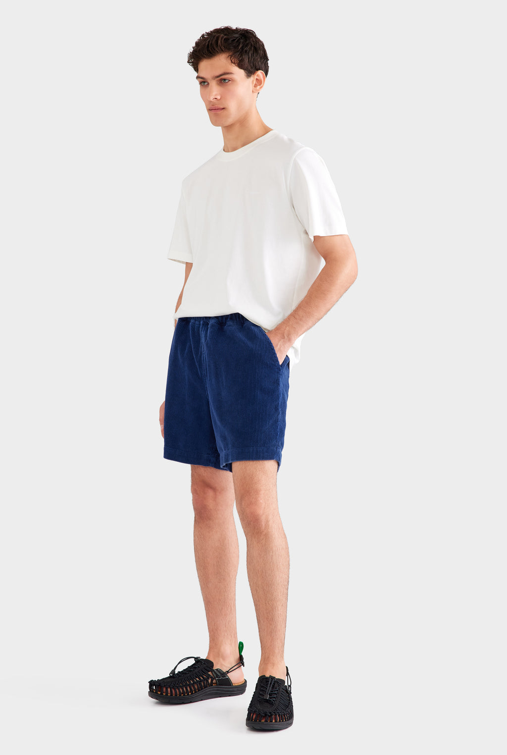 Relaxed Corduroy Short - Washed Navy