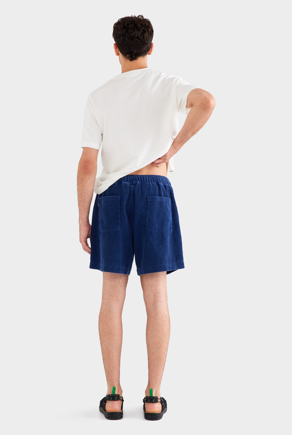 Relaxed Corduroy Short - Washed Navy