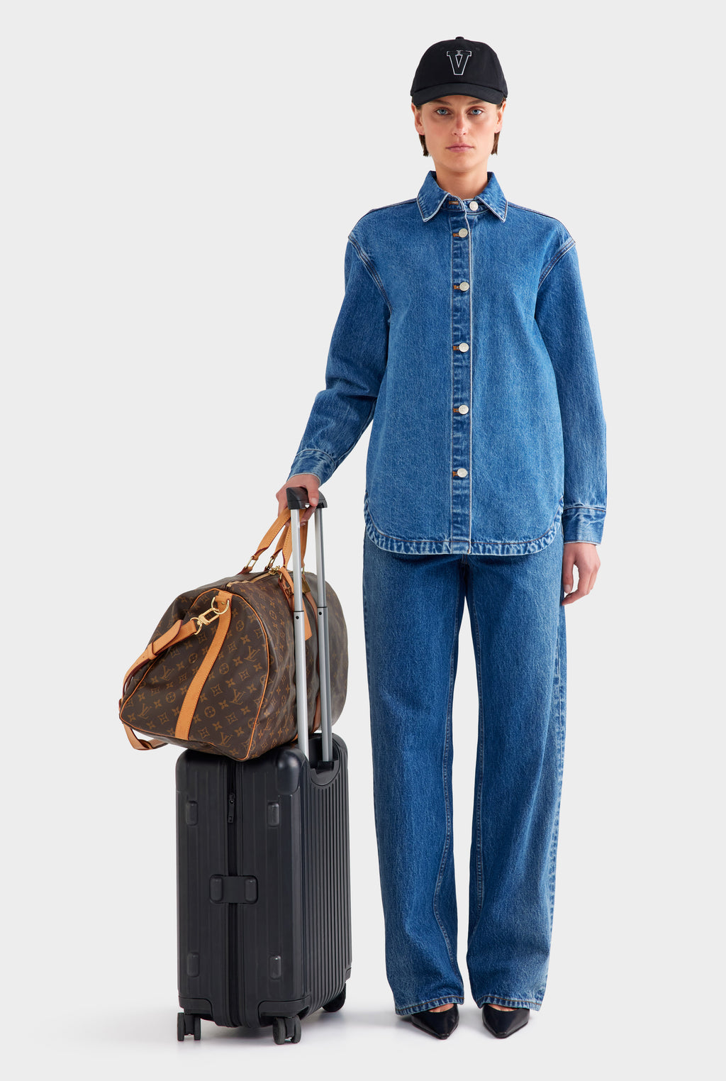 Relaxed Denim Shirt - Mid Indigo