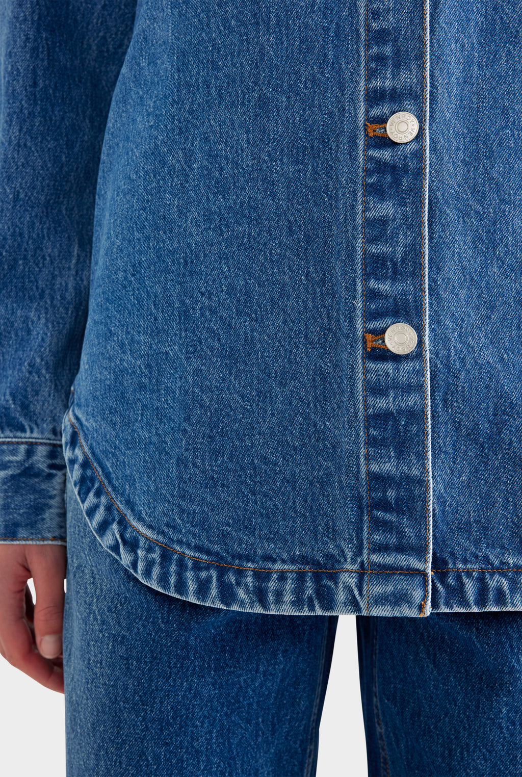 Relaxed Denim Shirt - Mid Indigo