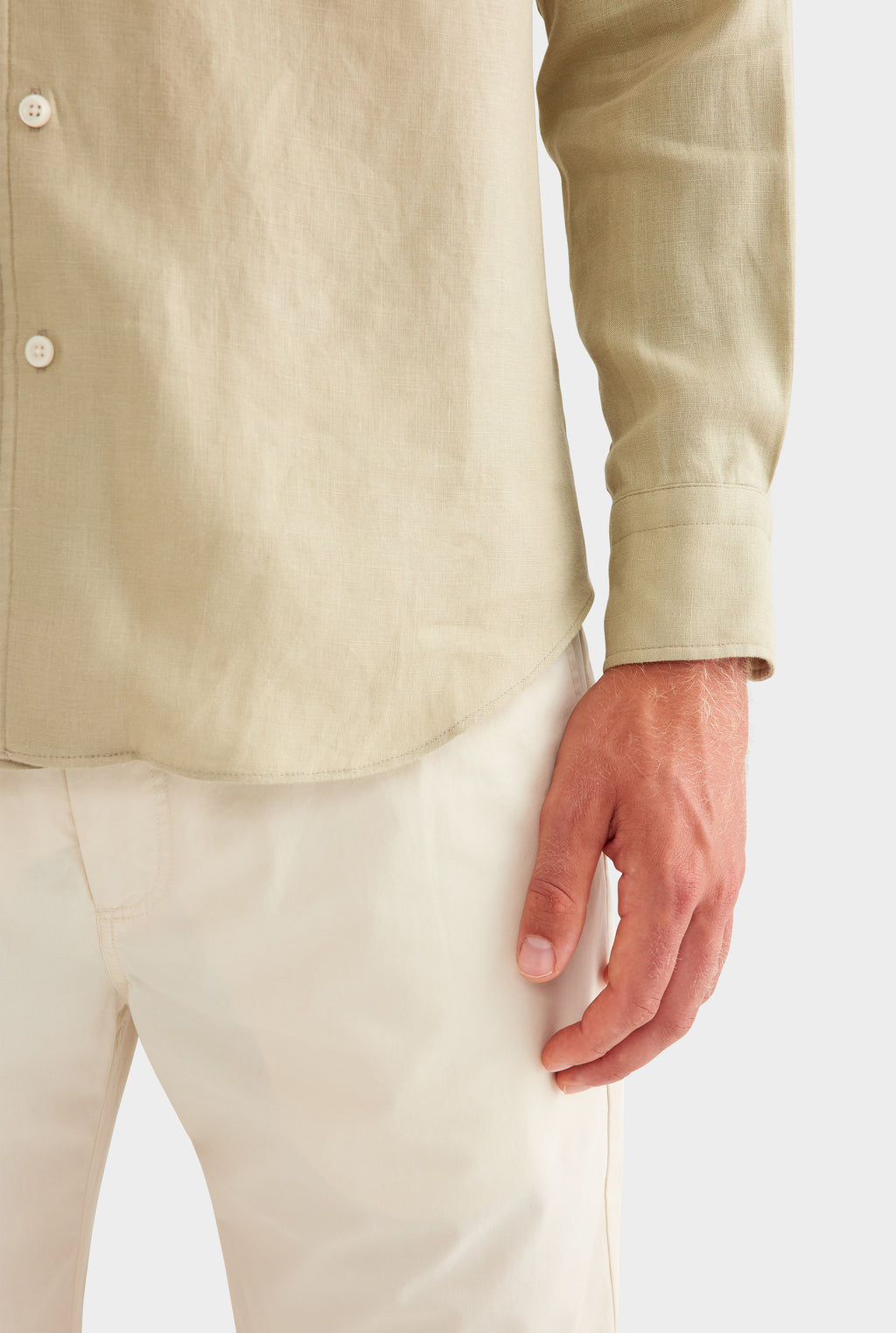 Relaxed Linen Shirt - Sage