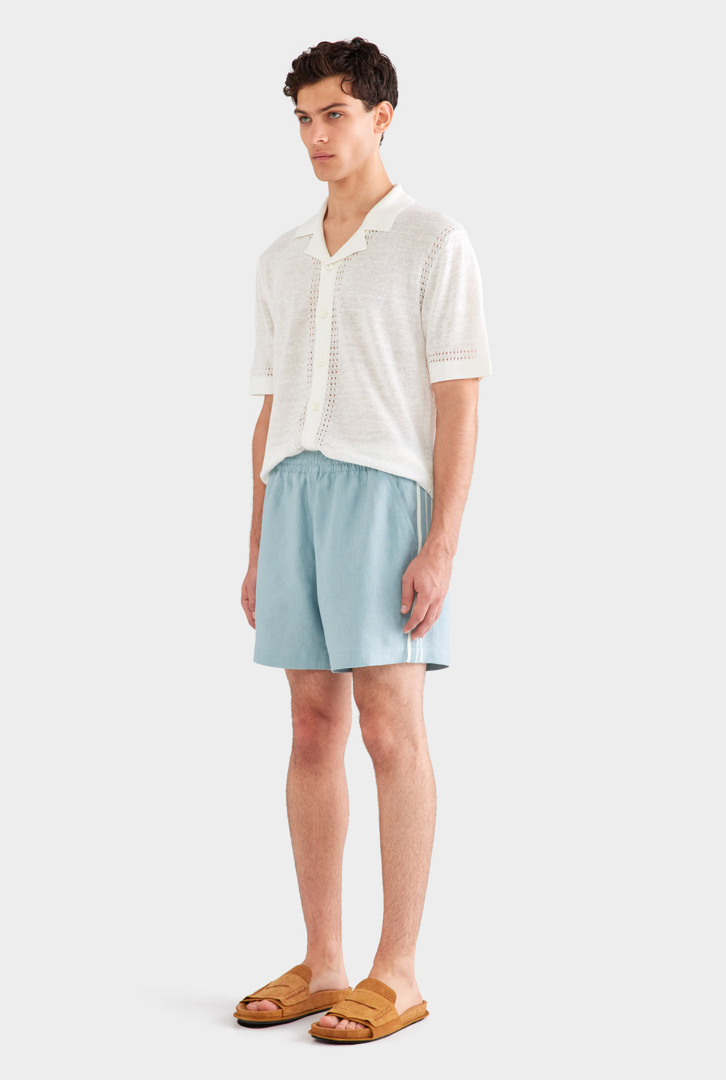 Lounge Short - Arctic Blue/Side Tape