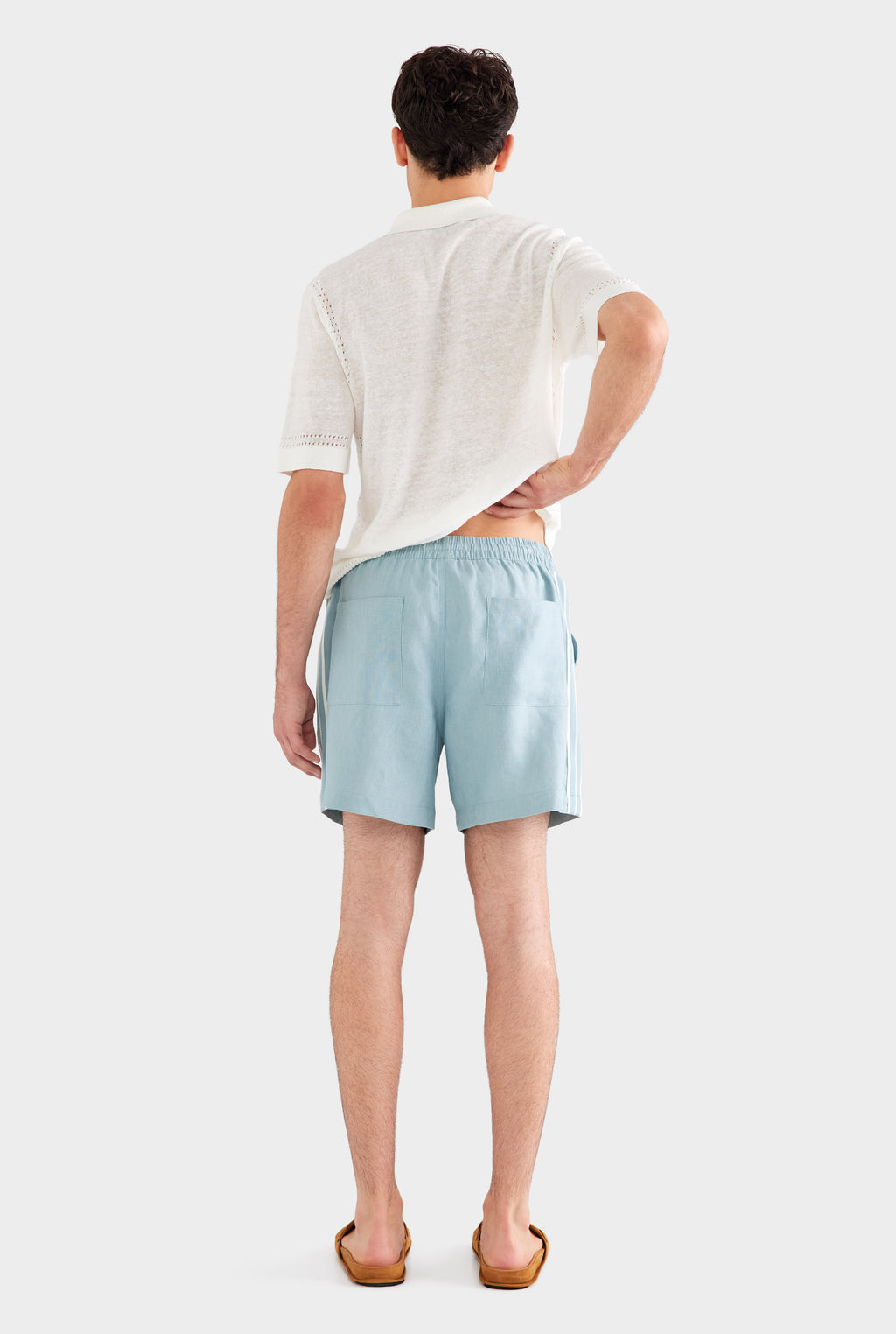 Lounge Short - Arctic Blue/Side Tape