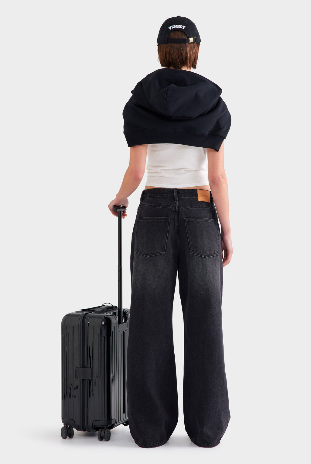 Relaxed Low Rise Denim Jean - Washed Black