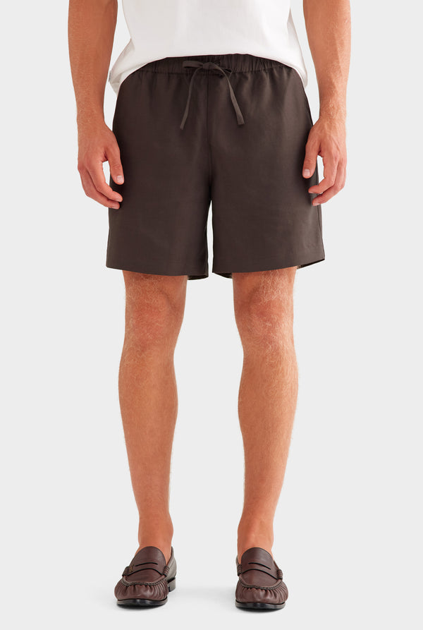 Relaxed Tencel Short - Dark Chocolate