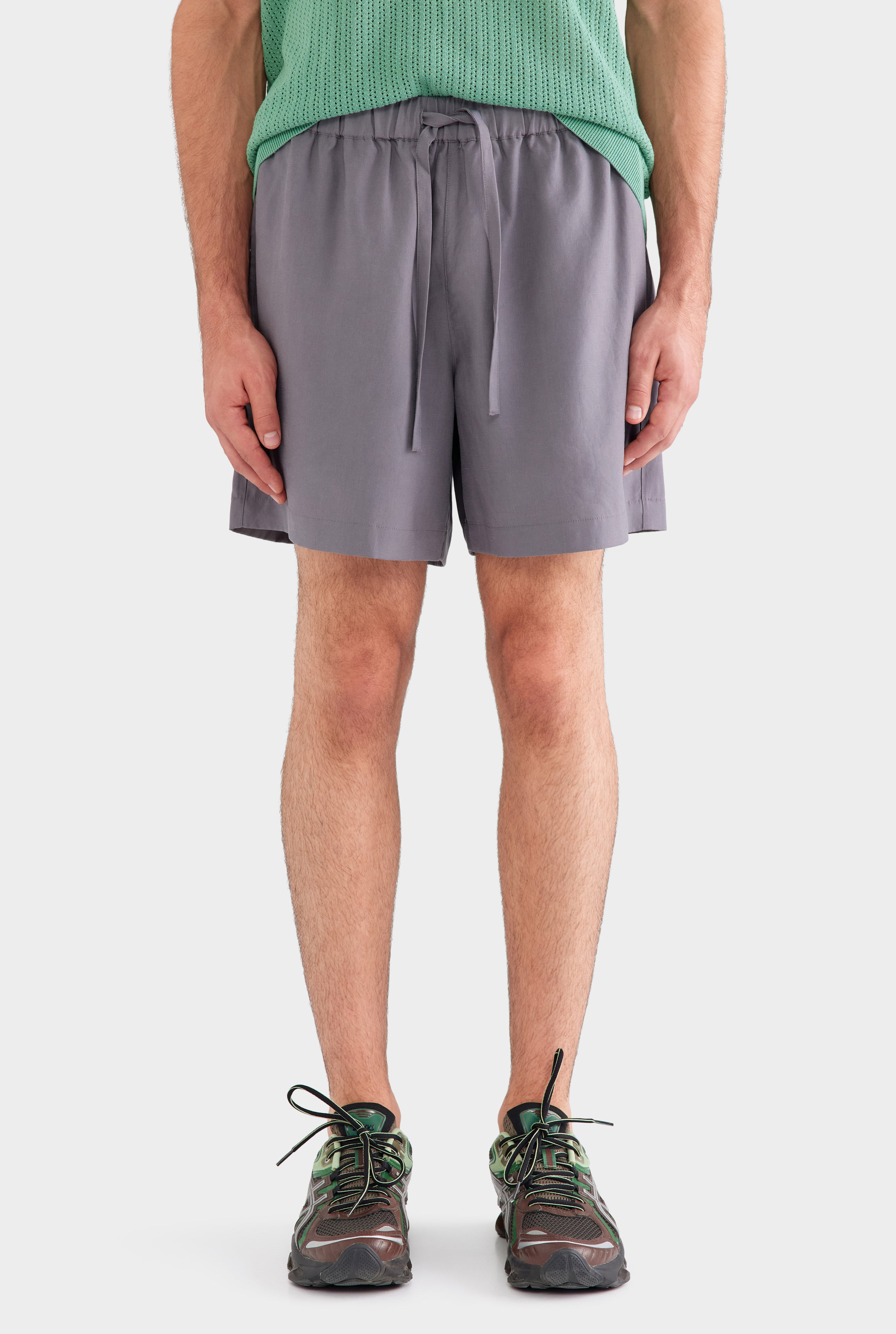 Relaxed Tencel Short - Charcoal