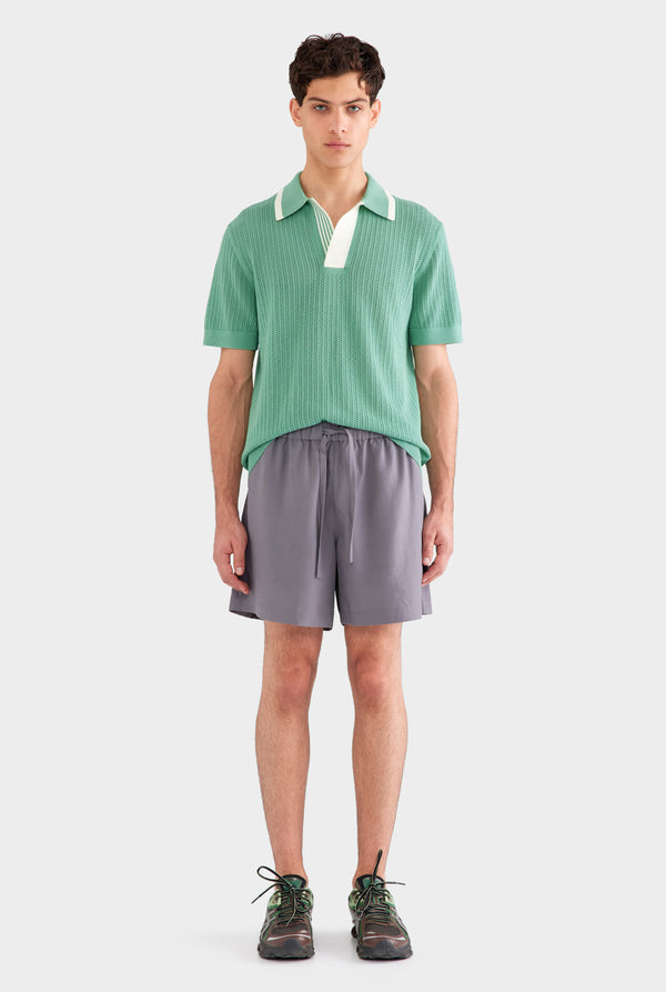 Relaxed Tencel Short - Charcoal