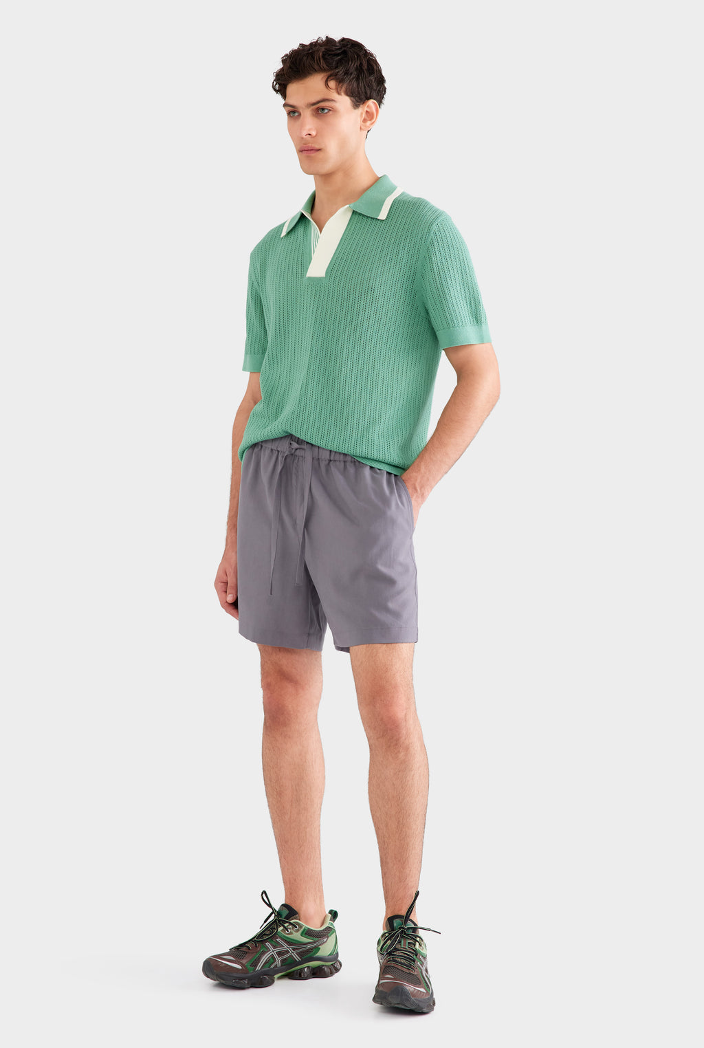 Relaxed Tencel Short - Charcoal