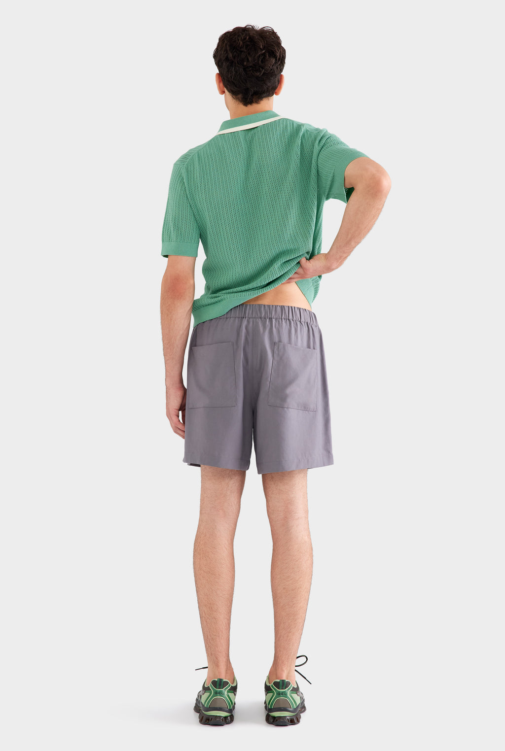 Relaxed Tencel Short - Charcoal