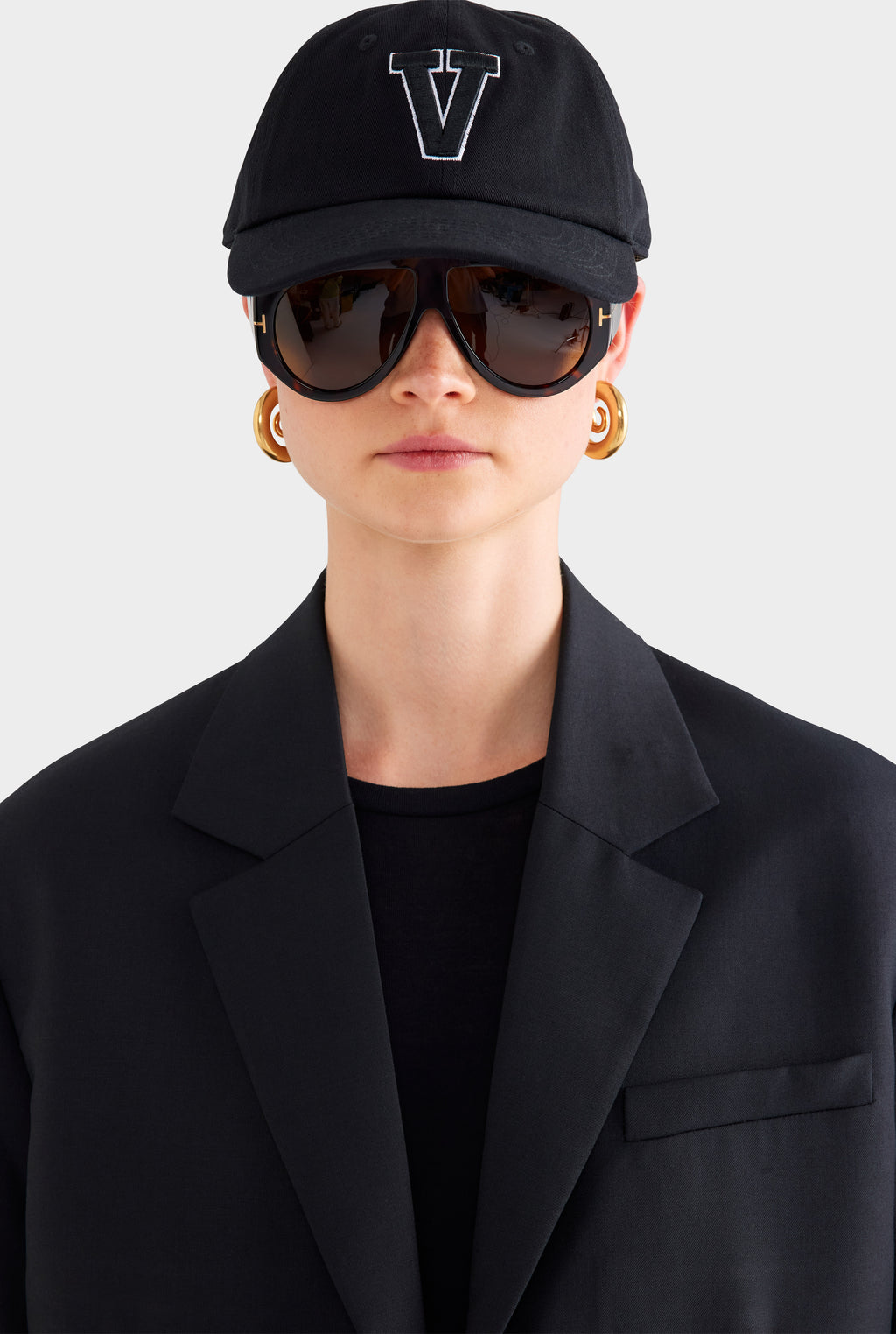 Relaxed Wool Blazer - Black