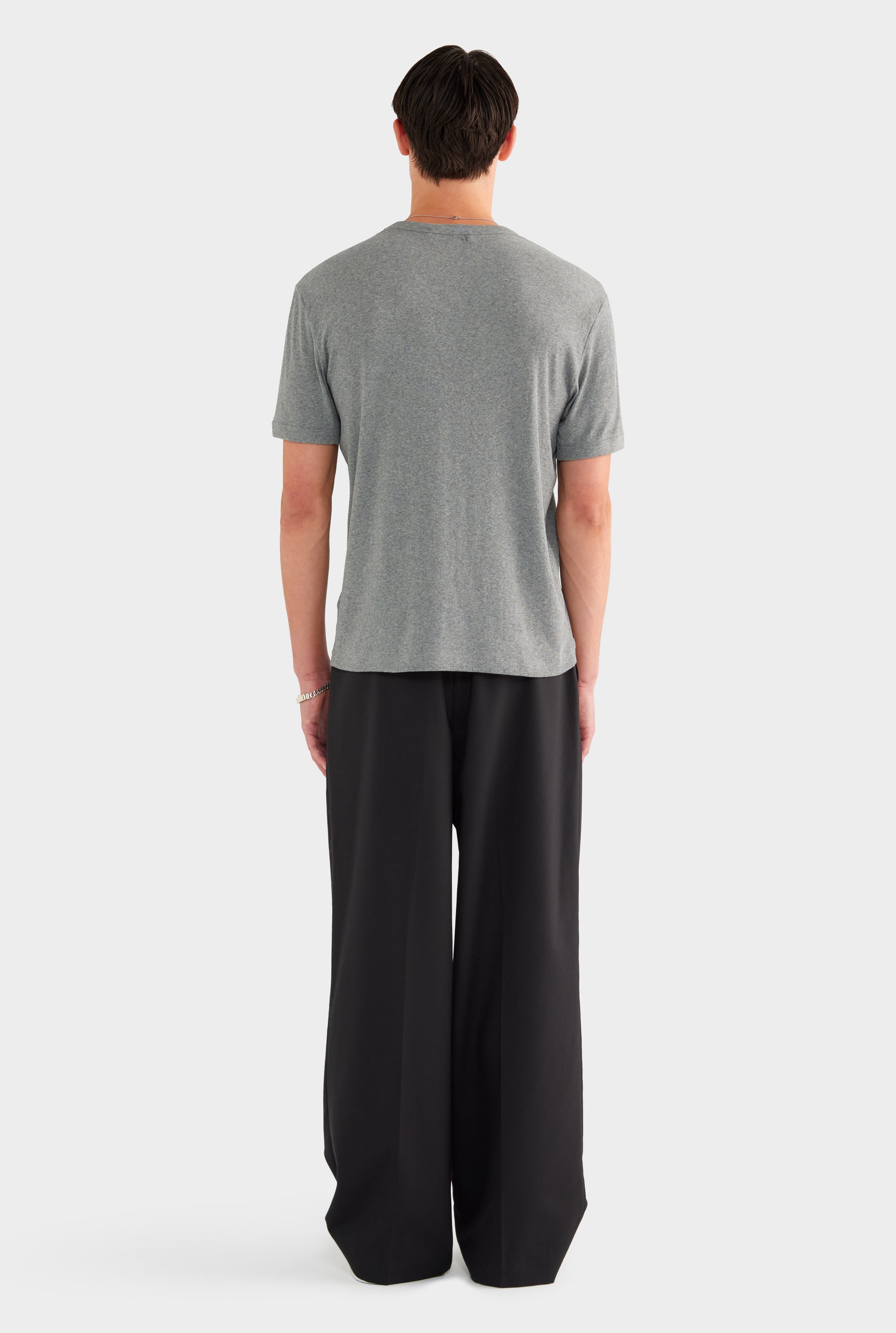 Relaxed Wool Suit Pant - Black