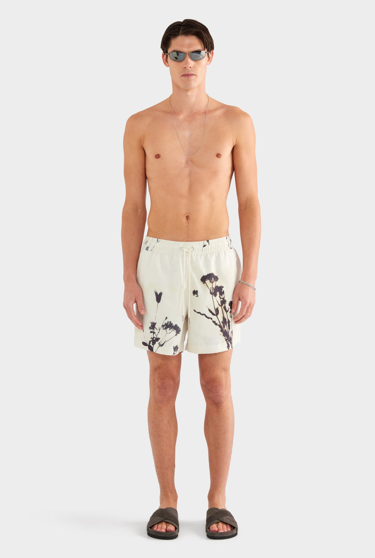 Printed Swim Short - Marseille Dried Floral - 100% Recycled Polyester / Marseille Dried Floral / XS