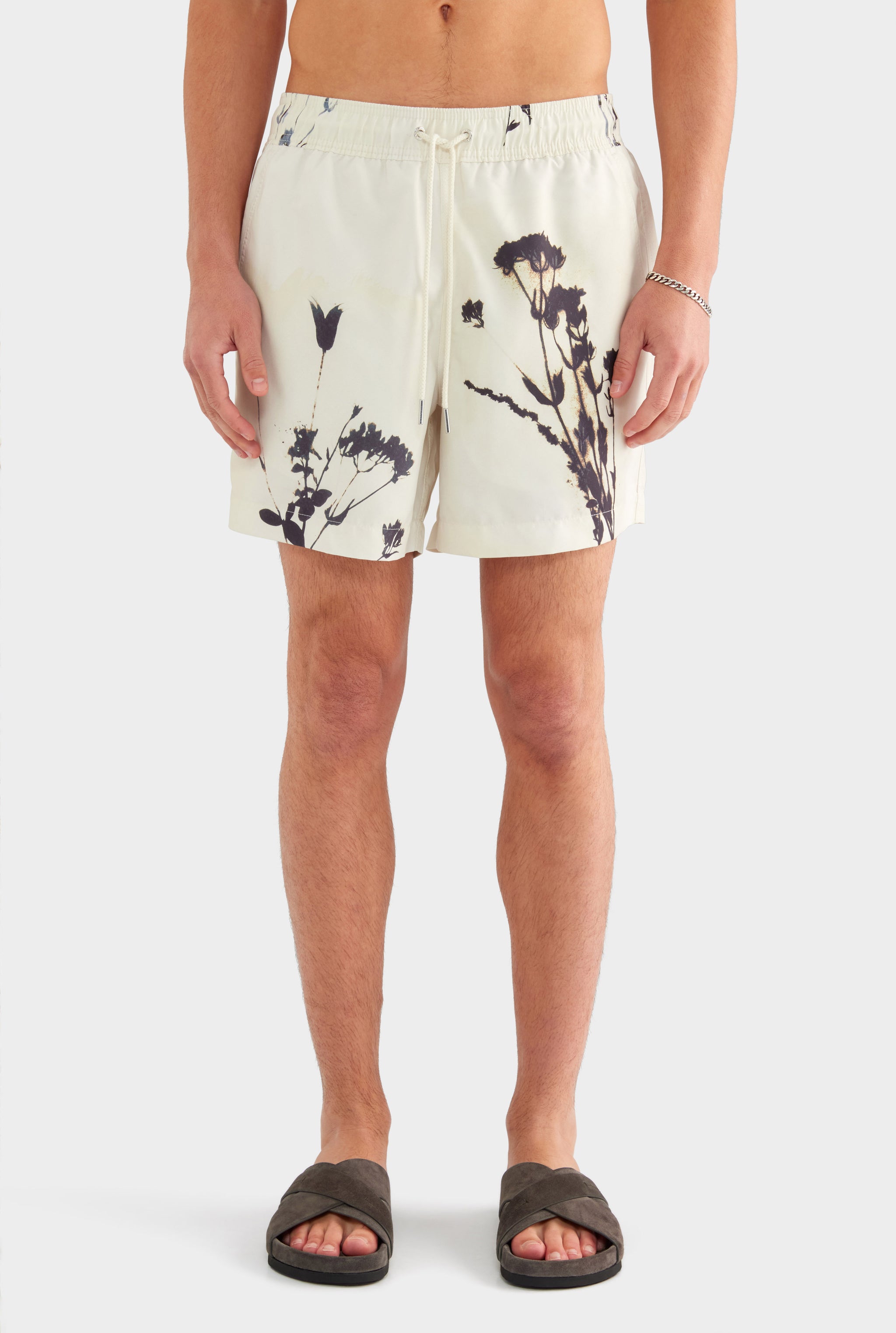 Printed Swim Short - Marseille Dried Floral - 100% Recycled Polyester / Marseille Dried Floral / XS