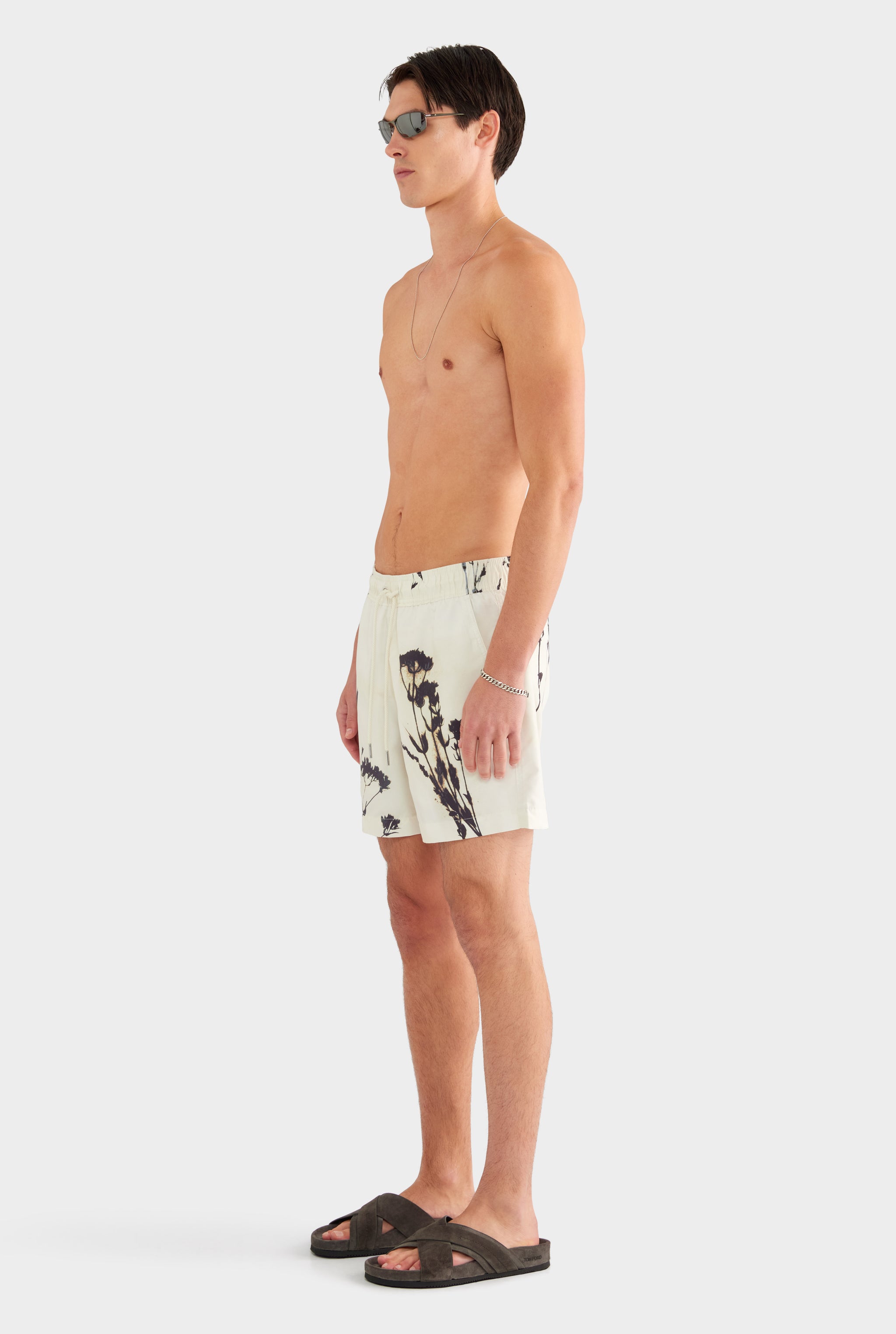 Printed Swim Short - Marseille Dried Floral - 100% Recycled Polyester / Marseille Dried Floral / XS
