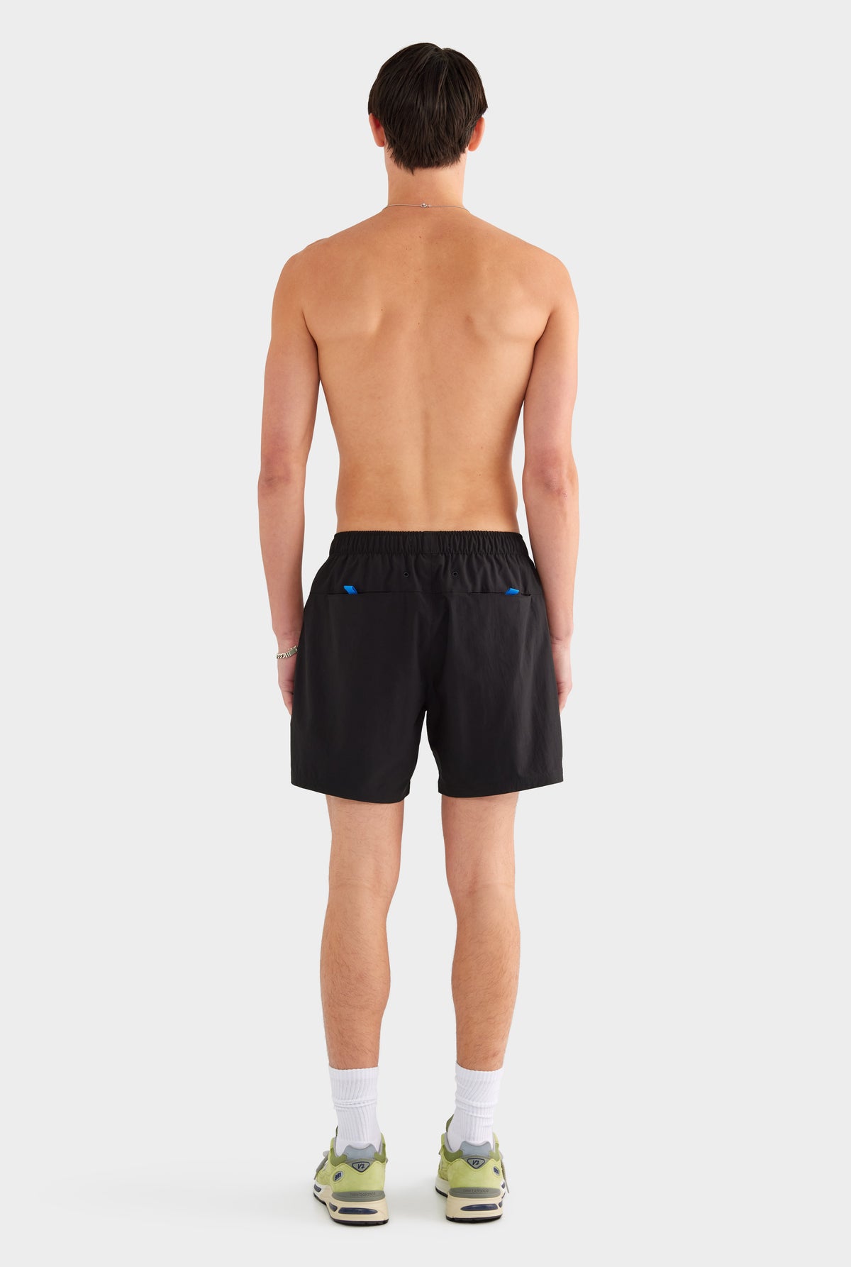 Zip Sports Swim Short - Black - 100% Polyester / Black / S