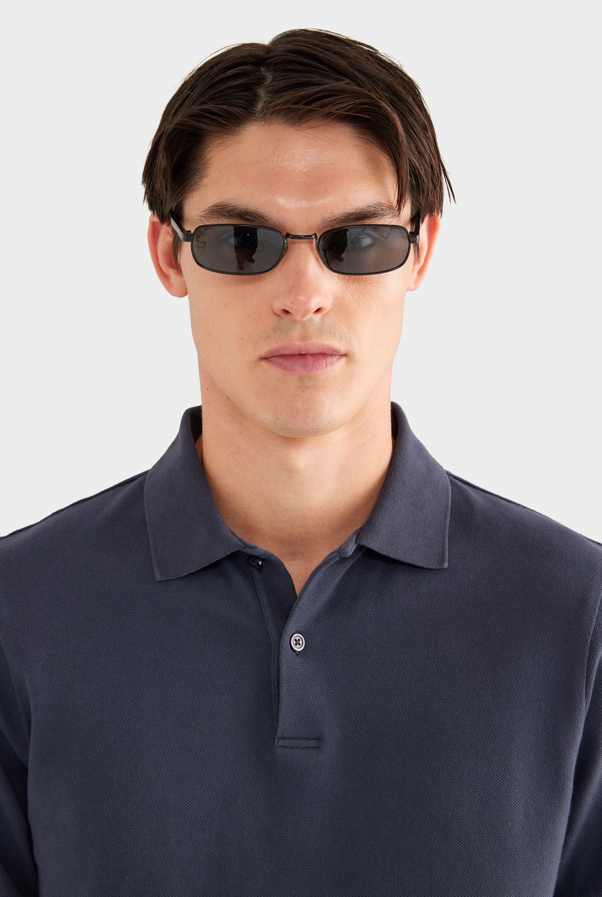 Pigment Dyed Pique Polo - Navy - 100% Cotton / Navy / XS