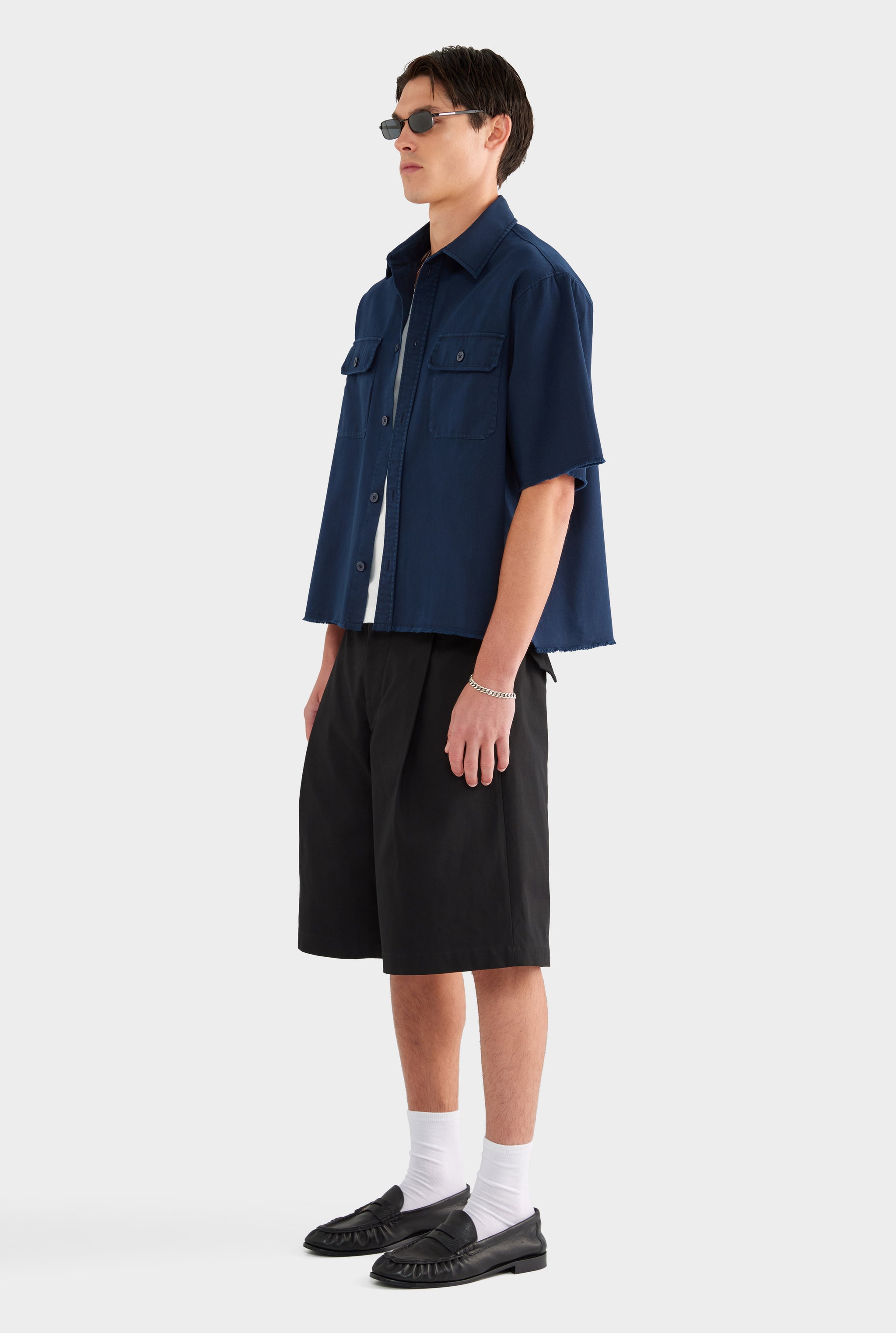 Mechanic Shirt - Navy - 100% Cotton / Navy / S