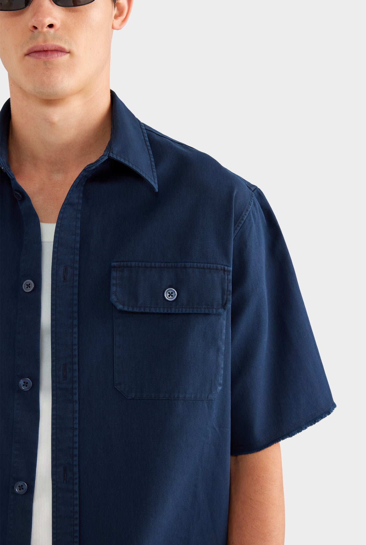 Mechanic Shirt - Navy - 100% Cotton / Navy / S