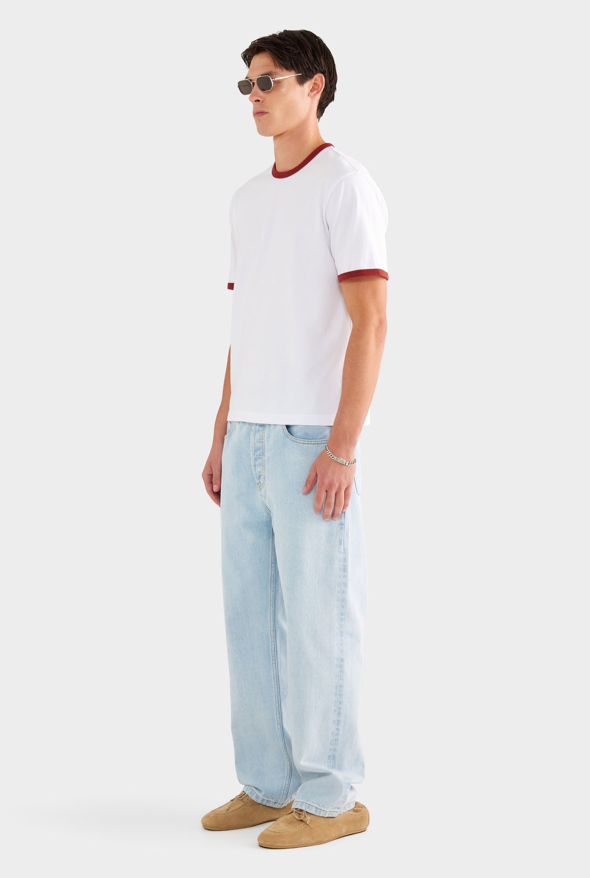 Straight Leg Denim Jean - Light Vintage Blue - 28