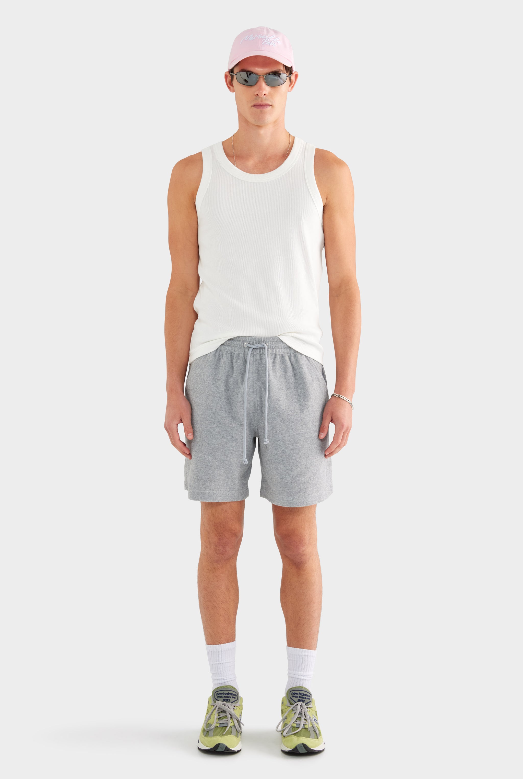 Terry Lounge Short - Grey Marl - 75% Cotton 25% Polyester / Grey Marl / S