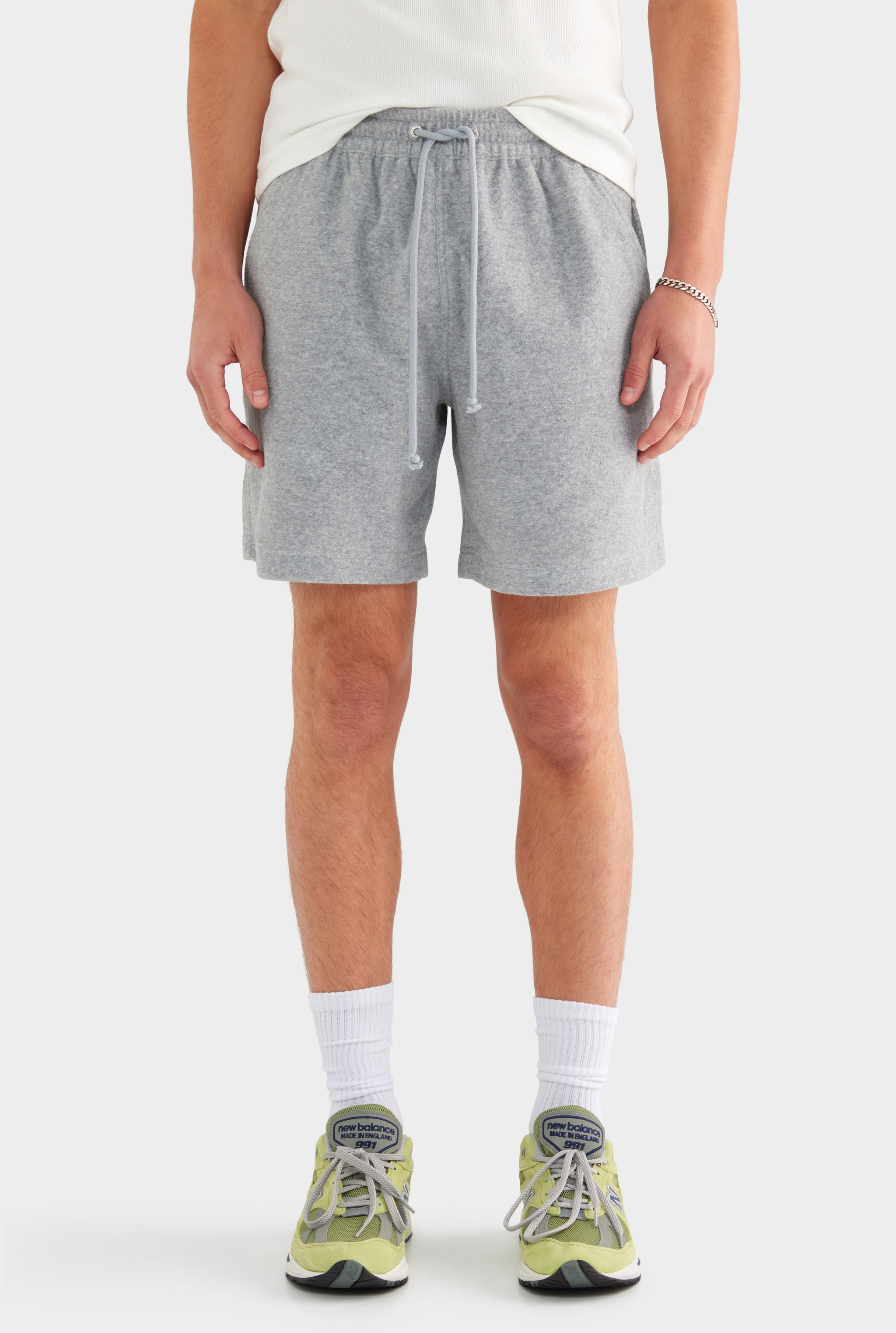 Terry Lounge Short - Grey Marl - 75% Cotton 25% Polyester / Grey Marl / S